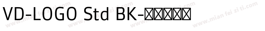 VD-LOGO Std BK字体转换